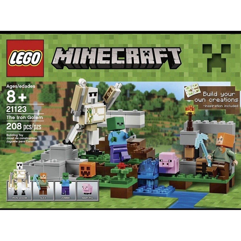 LEGO Minecraft 21123 The Iron Golem 100% Complete No Box (2016)